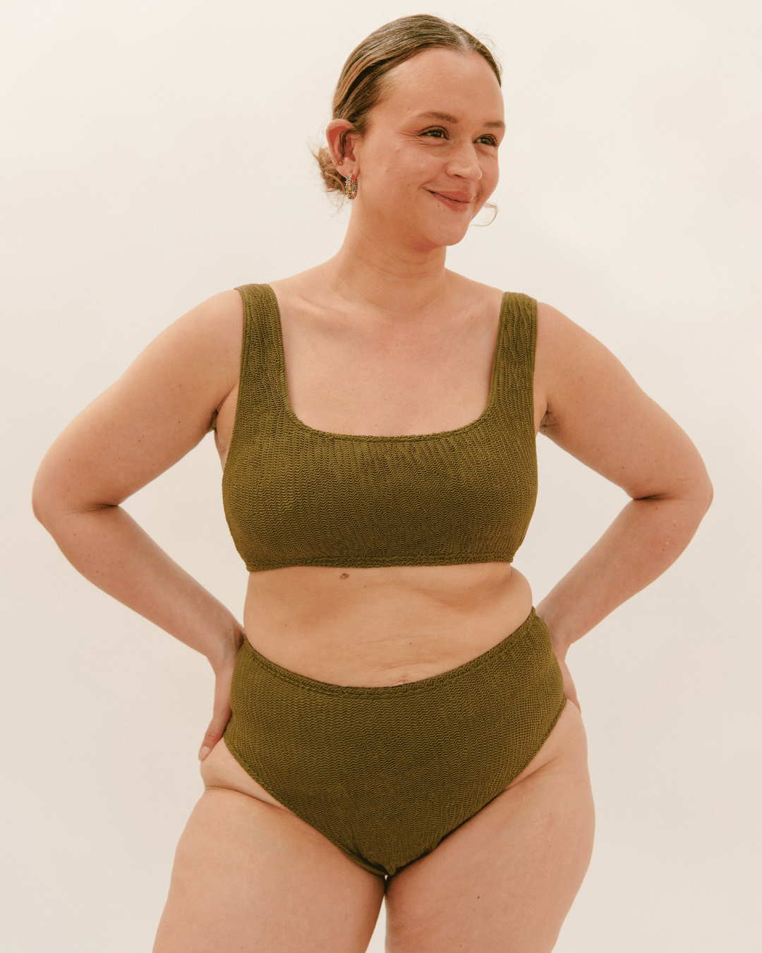 Period Flow Bikini - Sidsel bottom (high rise) - combat