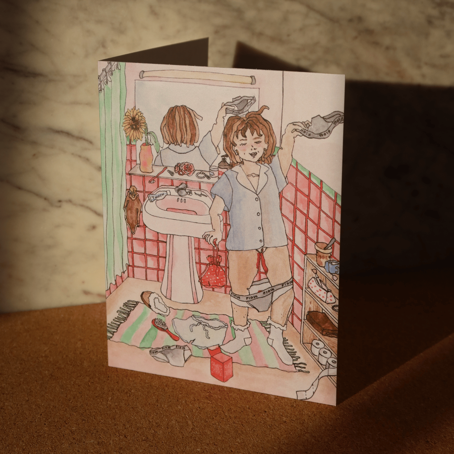 "Happy Period" Card - By Camilla Lovmand
