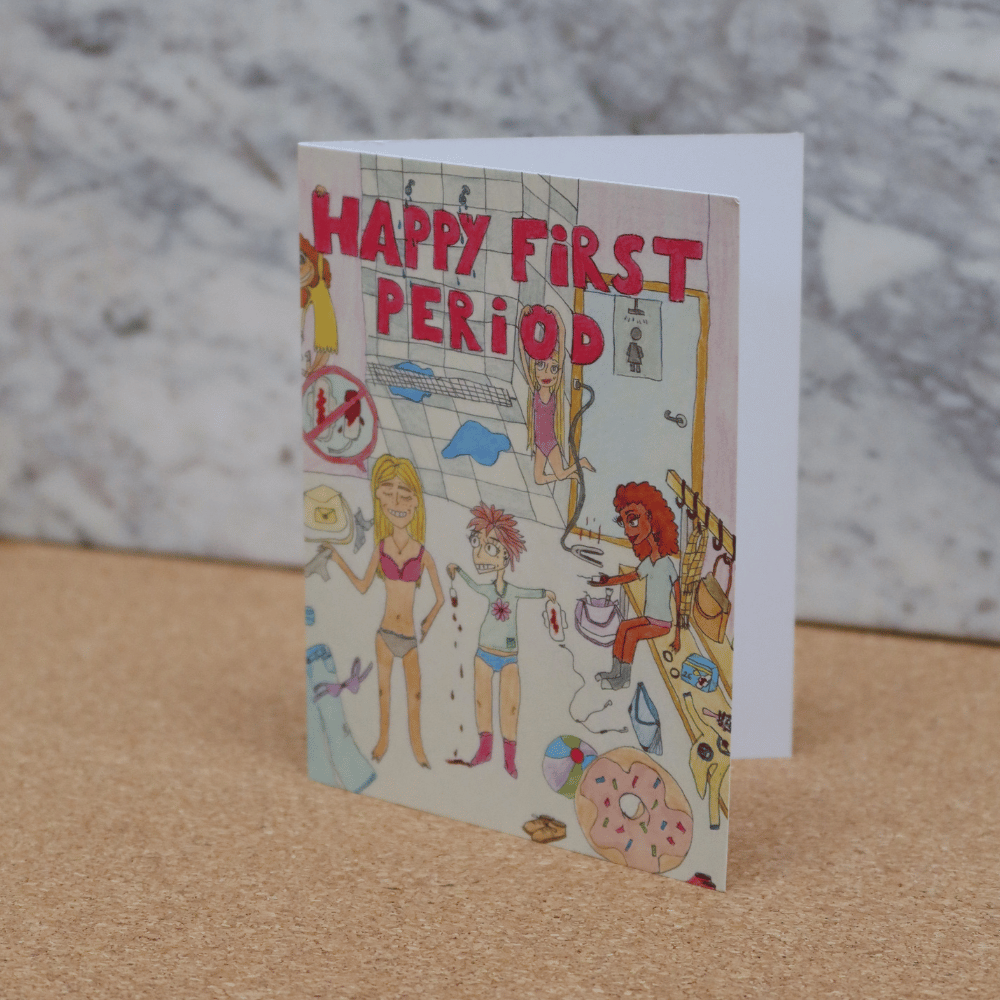 "Happy Period" Card - By Camilla Lovmand