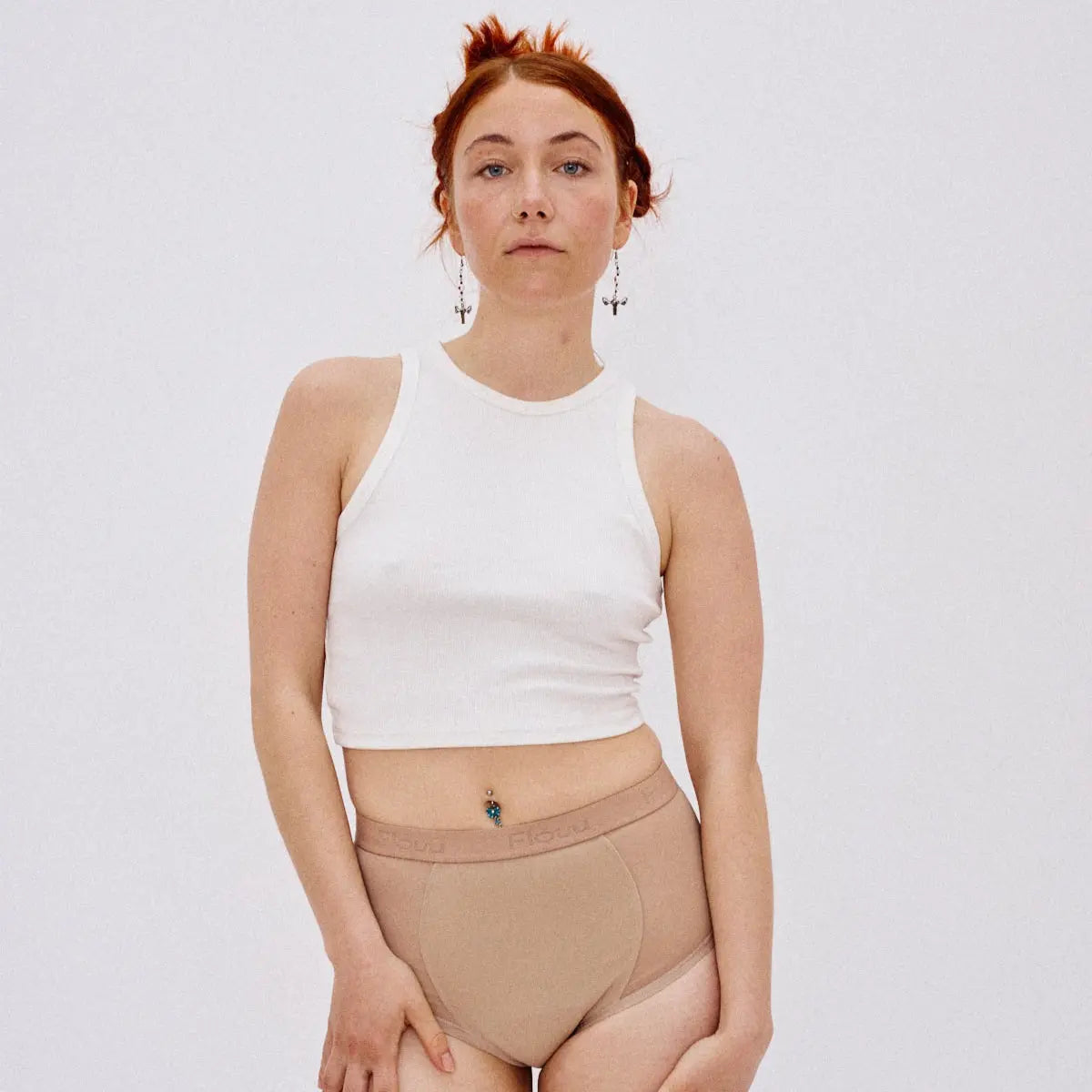 Menstruationstrusse med høj talje Flow Intimates
