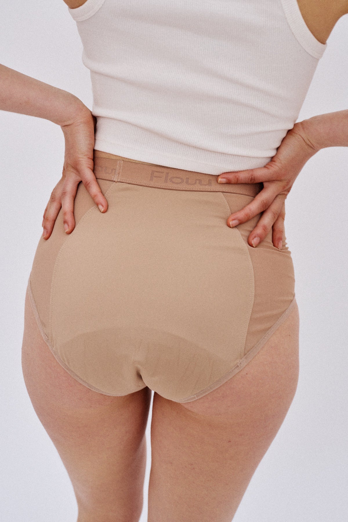 Flow 1 high waist, moderate flow - ochre