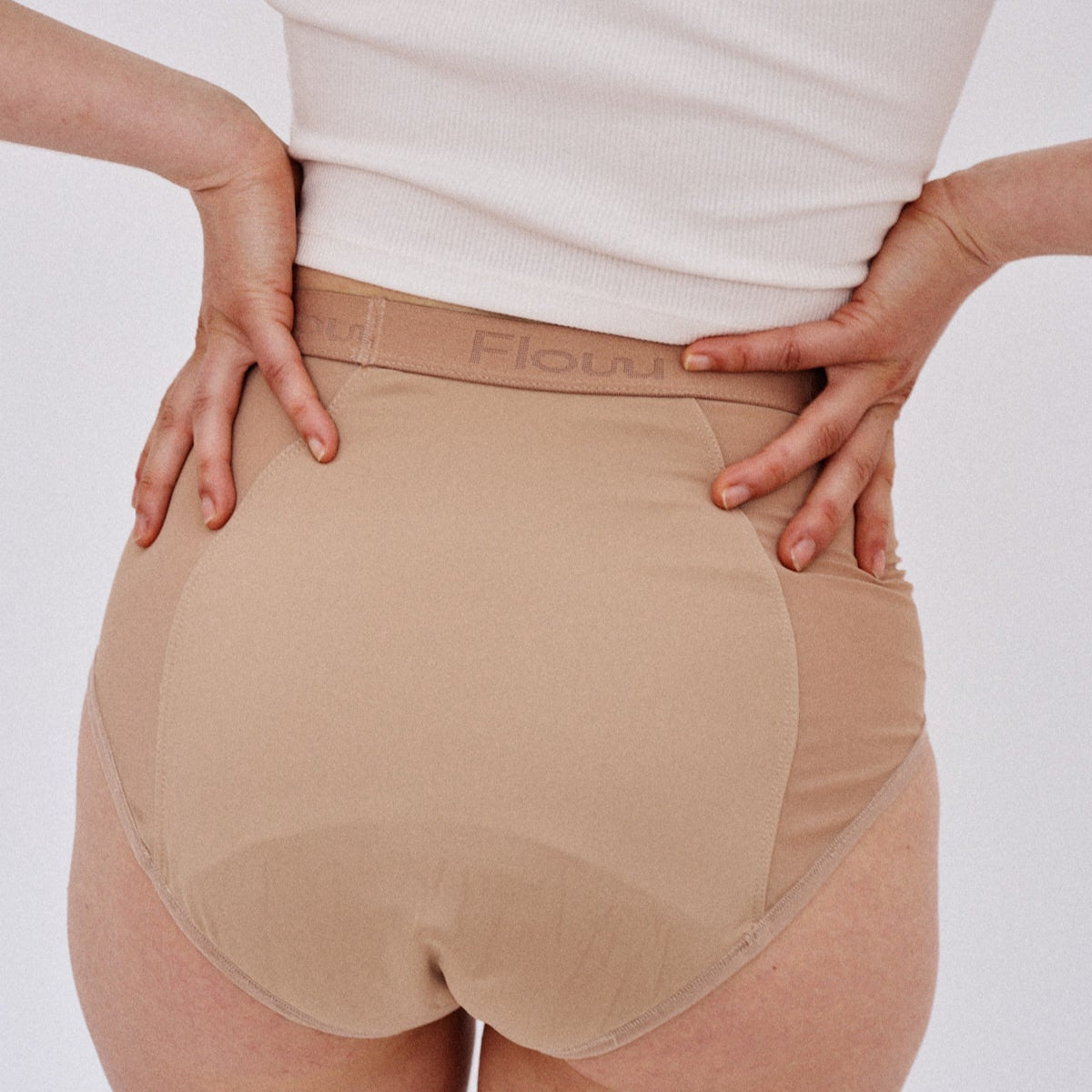 Flow 1 high waist, moderate flow - ochre