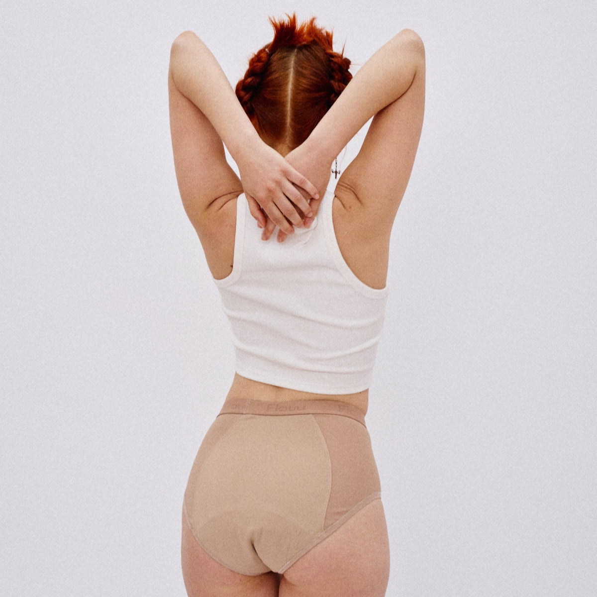 Flow 1 high waist, moderate flow - ochre