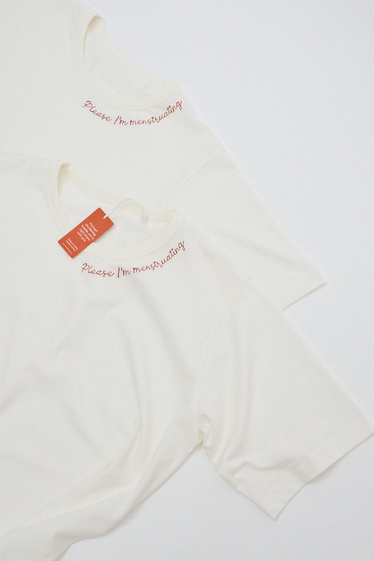 Cycle tee - "Please, I'm menstruating"