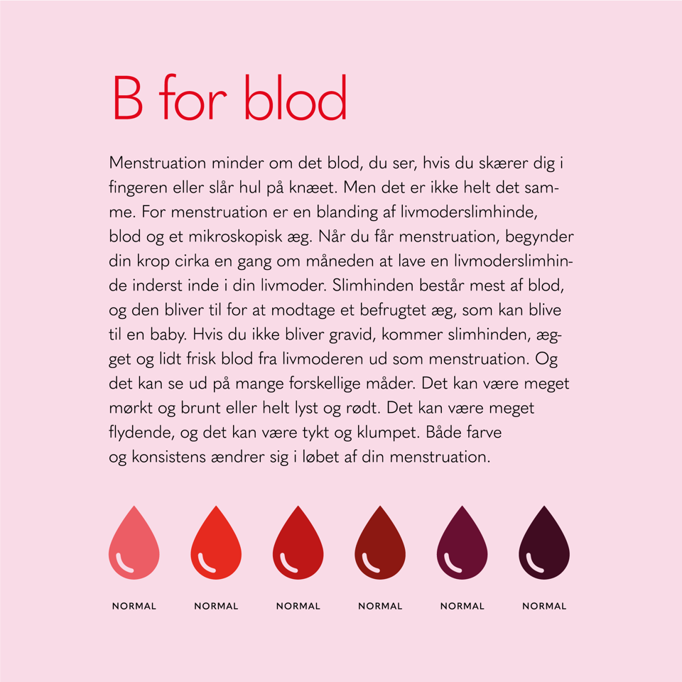 Book: 'Det er bare blod (din første bog om menstruation)'